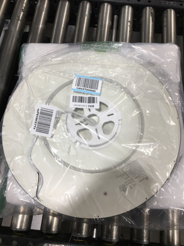 Photo 1 of Roomratv 18inch Flush Mount Dimmable Ceiling Light Fixture with Backlight, 36W Output White Large Led Ceiling Light of 3 CCT Adjustable for Office,Living Room 18 IN Black