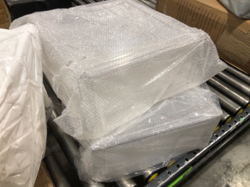 Photo 1 of mDesign Plastic Stackable Closet Storage Organizer Bin Containers with Front Pull Drawer for Cabinet, Desk, Shelf, Cupboard, or Dresser Organization - Lumiere Collection - 2 Pack - Clear 2 14 x 14 x 8