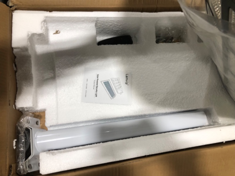 Photo 1 of lamvip 1200W Solar Street Lights Outdoor, Motion Sensor Dusk to Dawn Led Solar Light IP67 Waterproof 120000LM Flood Lights with Remote Control 1125 LED Beads for Parking Lot Yard Garden Patio Walkway 1200 Watts