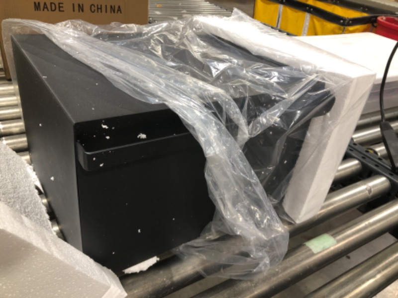 Photo 1 of Home Bread Box, Kitchen Counter Container with Magnetic Holders Large Capacity Food Storage Container Farmhouse Bread Box, Black