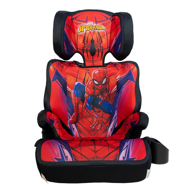 Photo 1 of  KidsEmbrace Marvel Spider-Man High Back Booster Car Seat, Spider-Man Suit Red 