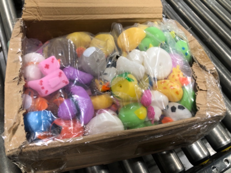 Photo 1 of BUNDLE OF ASSORTED RUBBER DUCK TOYS, ASSORTED DESIGNS
