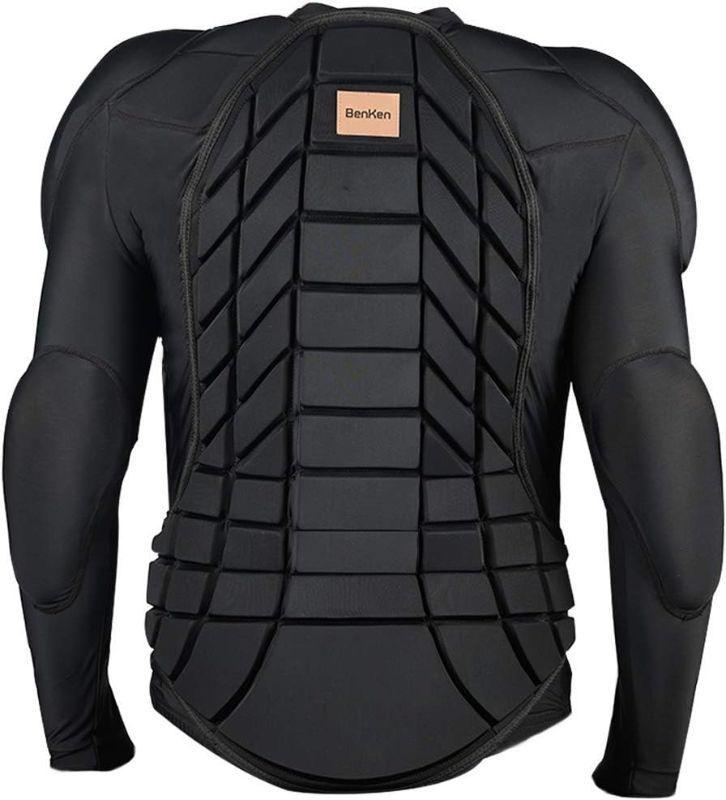Photo 1 of  BenKen Men's Women's Professional Anti-Collision Sports Shirts Motorcycle Protective Jacket Full Body Armor Protector Back Protector for Skateboarding Skating Snowboarding Cycling SIZE MEDIUM