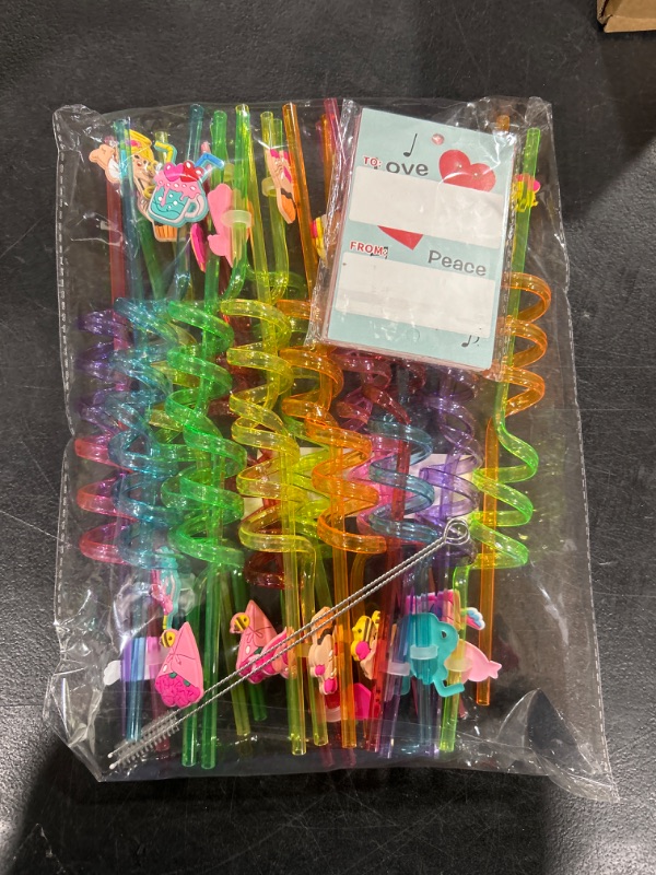 Photo 1 of 24pcs Valentine's day Straws 