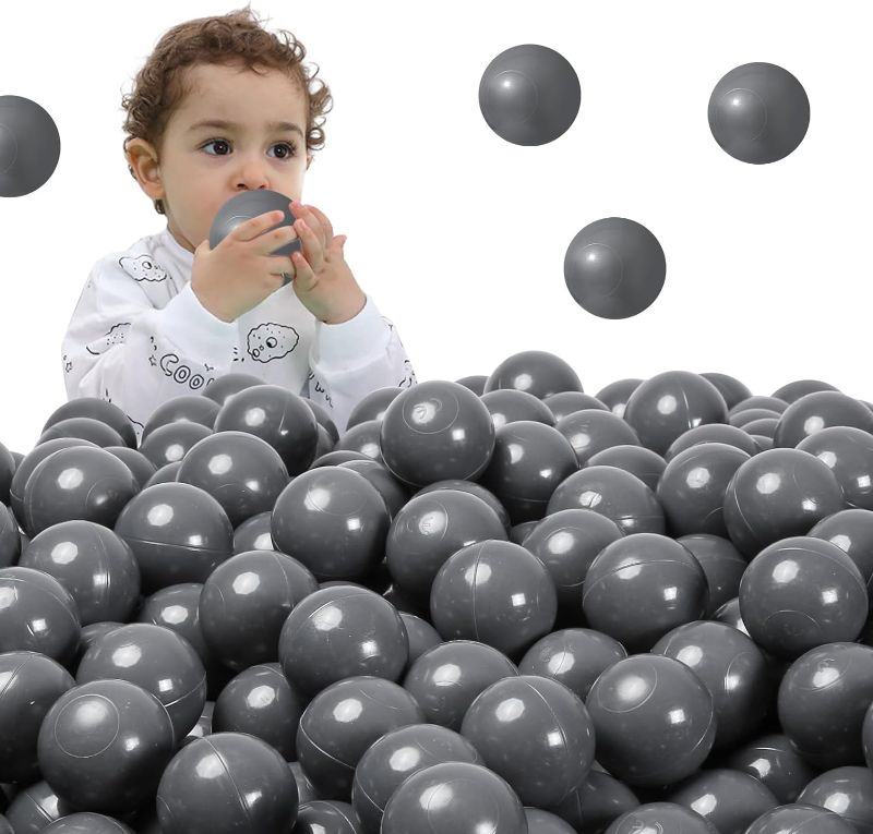 Photo 1 of Ball Pit Balls Clear Ball Pit Balls - Crush Proof Ball Pit Balls Plastic Toy Balls for Ball Pit Boys and Girls