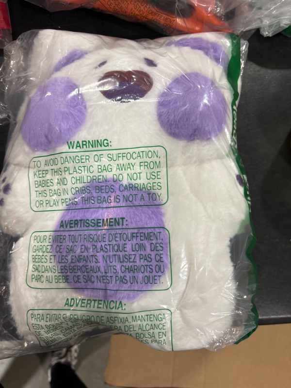 Photo 1 of 17.7inch Cute Plush Cat Plush Pillow Cat Stuffed Animals Pillow Cat Soft Pillow Cat Body Pillow Cuddly Stuffed Lovely Plush Doll Gift for Girlfriend Kids Girls White Purple