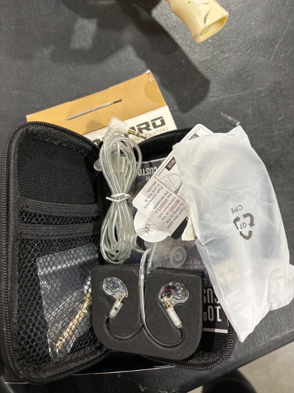 Photo 1 of MEE audio M6 PRO Musicians' in-Ear Monitors Wired + Wireless Combo Pack: Includes Stereo Audio Cable and Bluetooth Audio Adapter (Clear) (CMB-M6PROBT-CL) In-Ear Monitors + Bluetooth Adapter Clear + Black Adapter