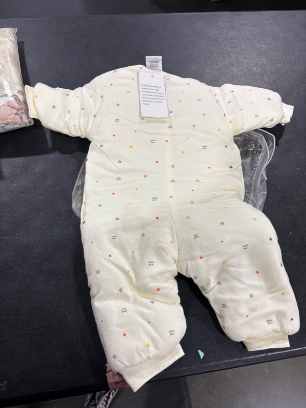 Photo 2 of BBTKCARE Sleep Sack - Cotton Wearable Blanket?Warm Baby Pajamas for Toddler 6-9 Month-Yellow 6-9 Months Yellow