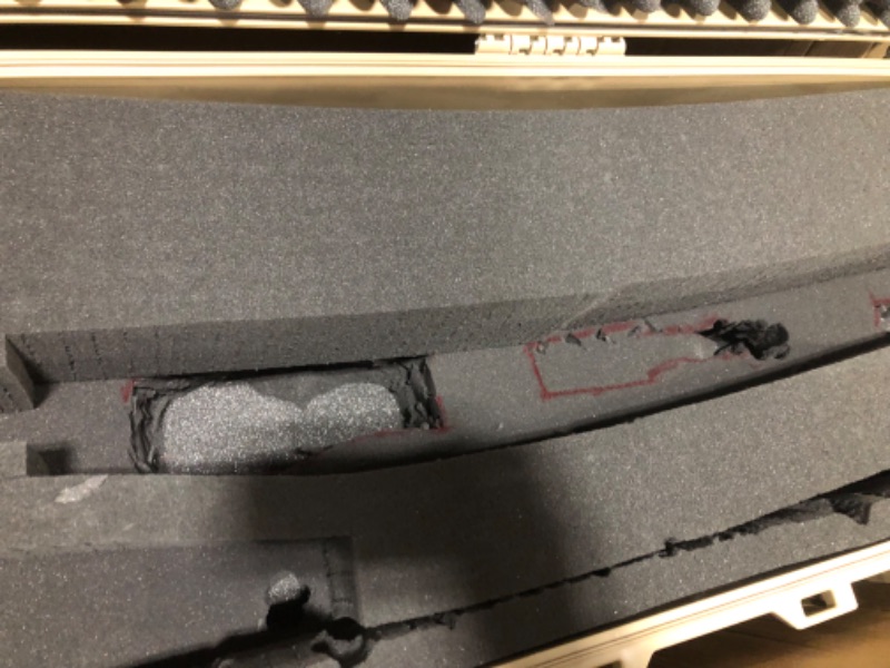 Photo 1 of Eylar XL 44 Inch Deep Heavy Transport Roller Rifle Hard Case with Foam, Mil-Spec, Waterproof & Crushproof, Three Rifle Capacity, Auto-Pressure Valve with Lockable Fittings TSA Standards