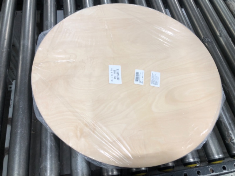 Photo 1 of 24 Inch Round Wood Circles Unfinished Round Wood Cutouts for Crafts, Door Hanger Painting and Wood Burning (2 Pieces)