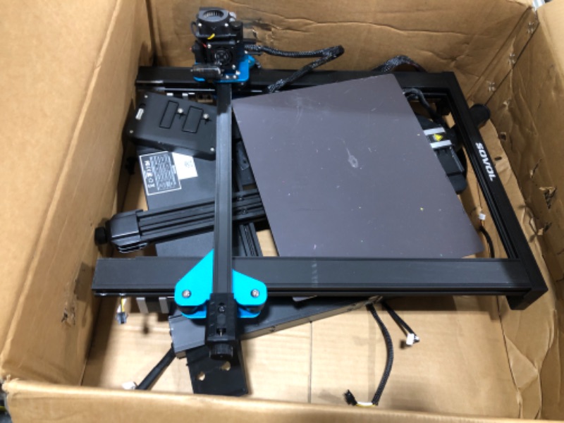 Photo 2 of DAMAGED, SOLD FOR PARTS ONLY, Sovol SV01 Pro 3D Printer with Metal Direct Drive Extruder CR-Touch Silent Board Dual Z-axis 4.3 inch Handheld Color Touch Screen Flexible Magnetic Plate, Larger Build Volume 11x9.5x11.8 inch