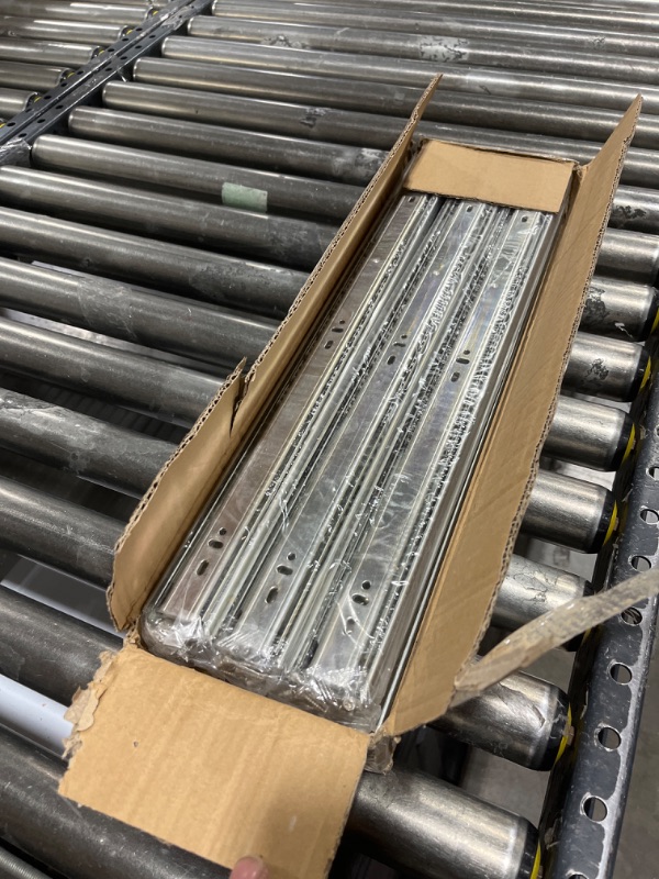 Photo 1 of HOSOM 6 Pairs Heavy Duty Drawer Slides 22 Inch, Full Extension Drawer Rails and Glides, Ball Bearing, Side Mount, 100LB Capacity