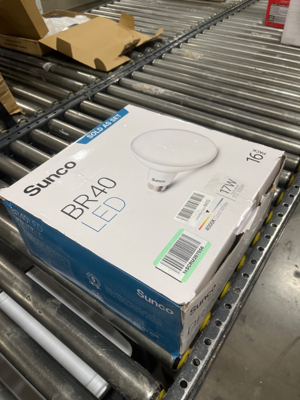 Photo 3 of Sunco Lighting 16 Pack BR40 LED Light Bulbs, Indoor Flood Light, Dimmable, 4000K Cool White, 100W Equivalent 17W, 1400 LM, E26 Base, Recessed Can Light, High Lumen, Flicker-Free - UL & Energy Star