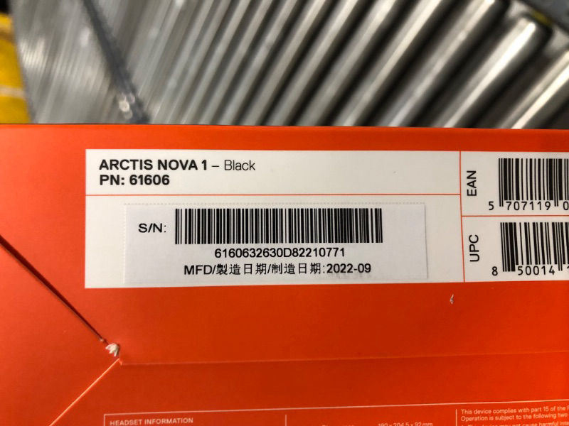 Photo 3 of NEW SteelSeries Arctis Nova 1 Multi-System Gaming Headset — Hi-Fi Drivers — 360° Spatial Audio — Comfort Design — Durable — Ultra Lightweight — Noise-Cancelling Mic — PC, PS5/PS4, Switch, Xbox - Black Black Wired Arctis Nova 1 Headset