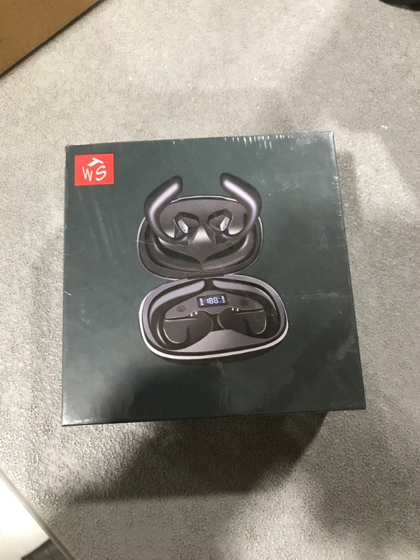 Photo 1 of ANMISON Open Ear Headphones Bluetooth 5.2 Wireless Earbuds for Android & iPhone, Open Ear Earbuds with Charging Case and LED Power Display, Up to 15 Hours Playtime Waterproof Sport Earbuds