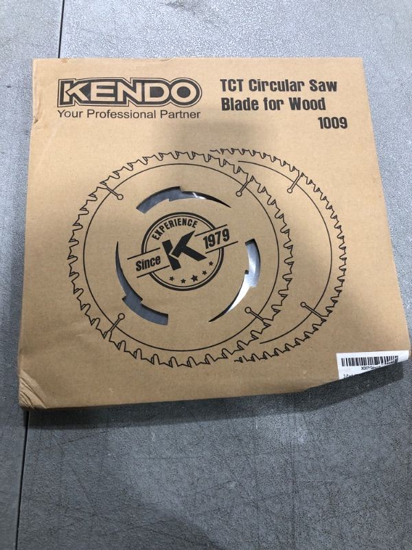 Photo 2 of 2-Pack 10 Inch 40T&60T Carbide-Tipped Circular Saw Blade with 5/8 Inch Arbor, Professional ATB Finishing Woodworking Miter/Table Saw Blades for Plywood, Laminate, Ripping Wood
