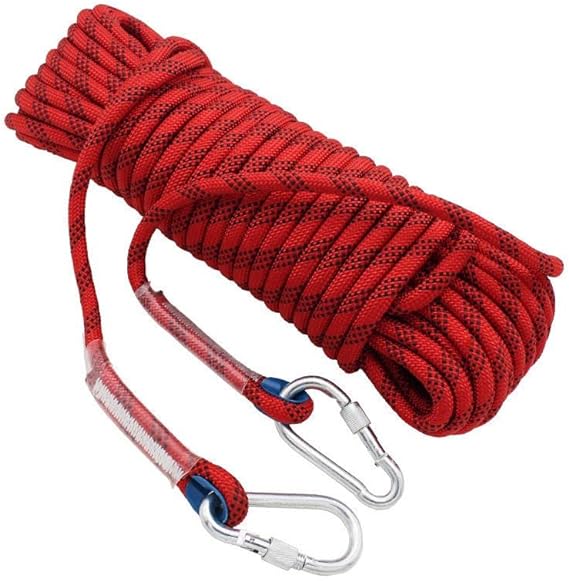Photo 1 of 10mm 12mm Outdoor Rock Climbing Rope;Tree Climbing Rope;Static Rope Climbing Rope for Adults;Escape Safety Rope Fire Rescue Parachute Climbing Equipment
