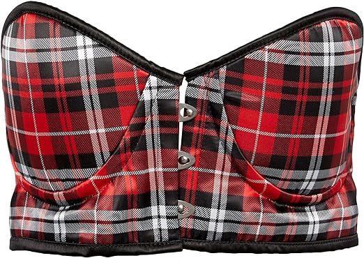 Photo 1 of Daisy Corsets Lavish Red Plaid Underwire Short Bustier---2XL