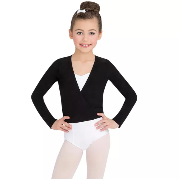 Photo 1 of 7-8 Black -  Capezio Little Girls' Classics Wrap Top Big Girls (7-16) 