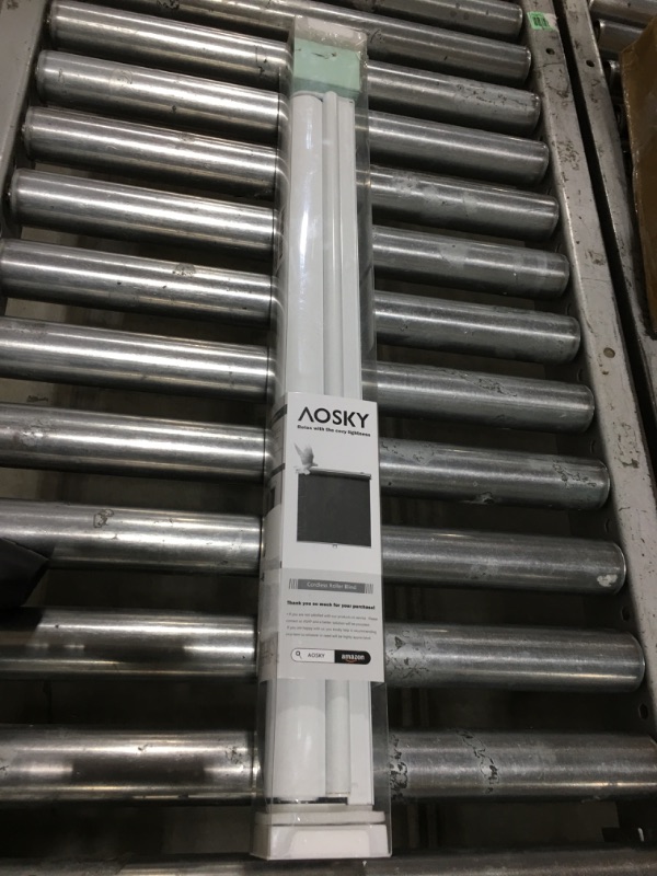 Photo 1 of 
AOSKY Cordless Roller Shades Blackout Blinds for Windows Room Darkening Rolled Up Shades with Spring System, UV Protection Window Shades Door Blinds for...