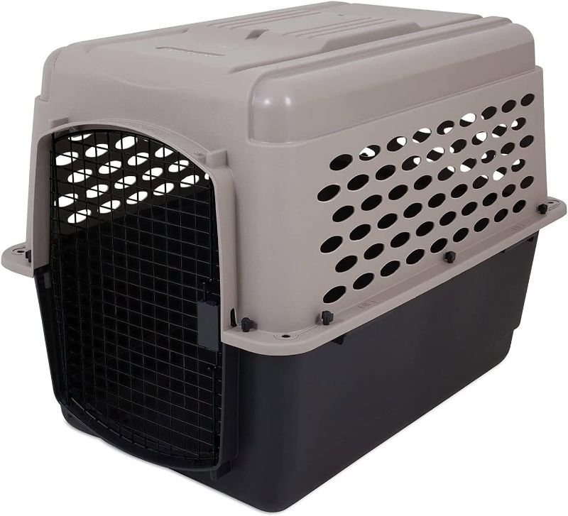 Photo 1 of 
Petmate Vari Dog Kennel 36", Taupe & Black, Portable Dog Crate for Pets 50-70lbs, Made in USA
