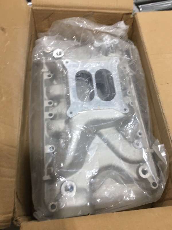 Photo 2 of A-Premium Aluminum Dual Plane Intake Manifold Compatible with Ford Small Block Windsor V8 5.8L 351W - 1968-1997 - fits Ford Mustang, E F-Series & Mercury Cougar, Marquis & More Vehicles, Idle-6800