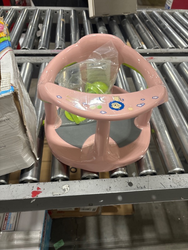 Photo 2 of Baby Bath Seat for Babies 6 Months & Up/Integrated Non-Slip Mat/Infant Bath Seat Ring for Sitting Up in The Tub with Suction Cups (Inapplicable to Textured Tub)