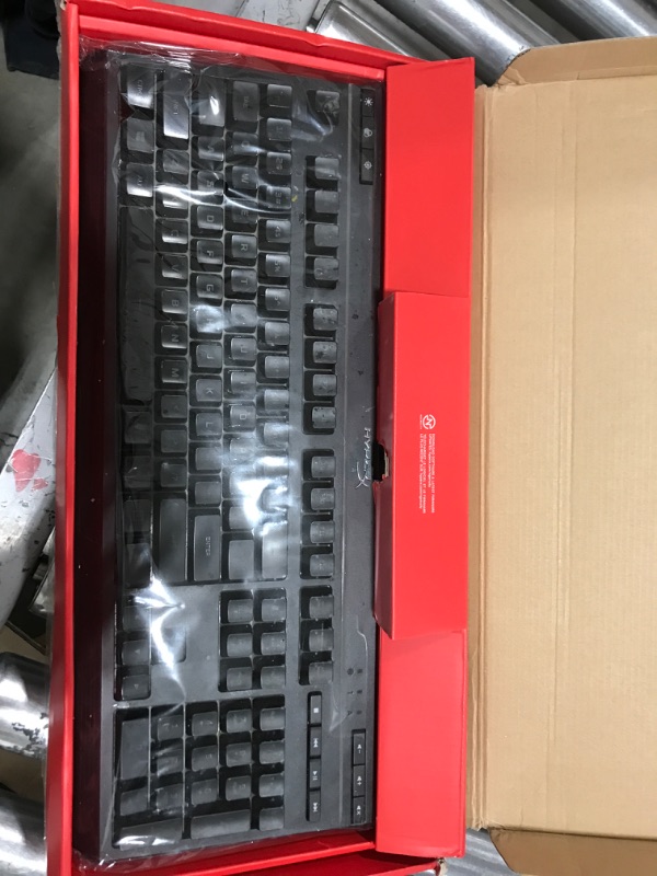 Photo 2 of HyperX Alloy Elite 2 – Mechanical Gaming Keyboard, Software-Controlled Light & Macro Customization, ABS Pudding Keycaps, Media Controls, RGB LED Backlit, Linear Switch, HyperX Red,Black
