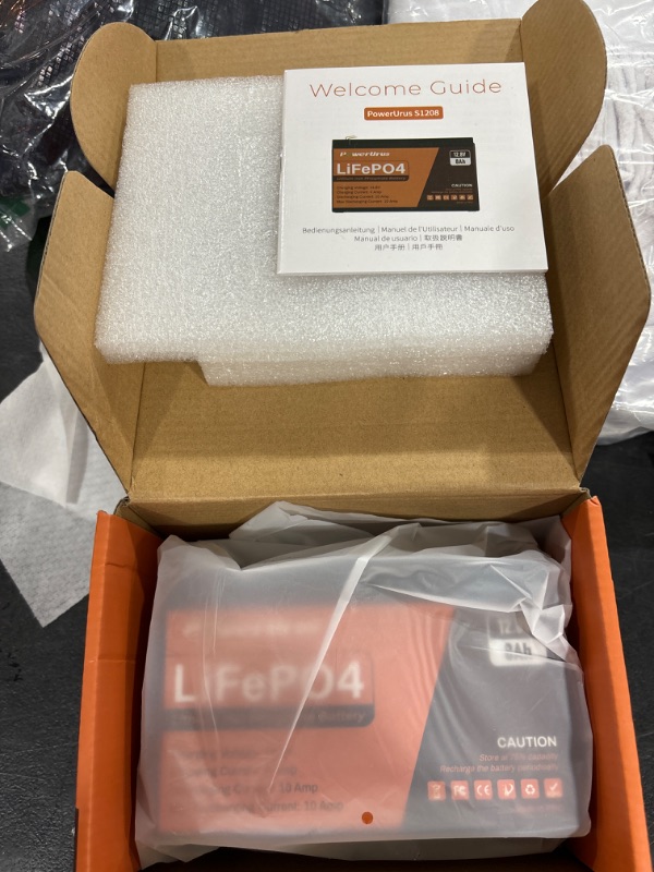Photo 1 of PowerUrus 12V Battery, 12 Volt 8Ah Lithium Battery Deep Cycle Rechargeable LiFePO4 Batteries with Built-in 10A BMS, 3500+ Cycle Times for Kid Scooters, Fish Finder