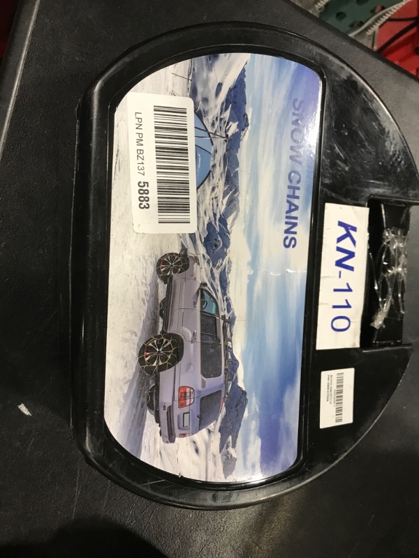 Photo 2 of 2 Packs Tire Chains Car Anti Slip Snow Chains for SUV/Truck/Car in Snow, Sand, Mud and Ice (KN110)