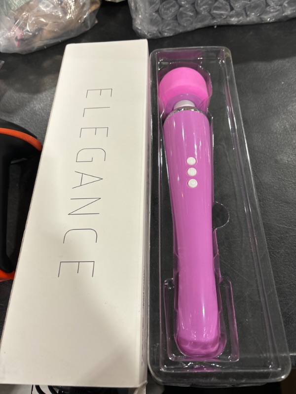Photo 1 of Cordless Wand Massager - Therapeutic Personal Massager - 8 Speeds 20 Vibrating Patterns - USB Rechargeable - Handheld Cordless and Powerful - Wand Massager for Muscle Aches - Sports Recovery-Pink