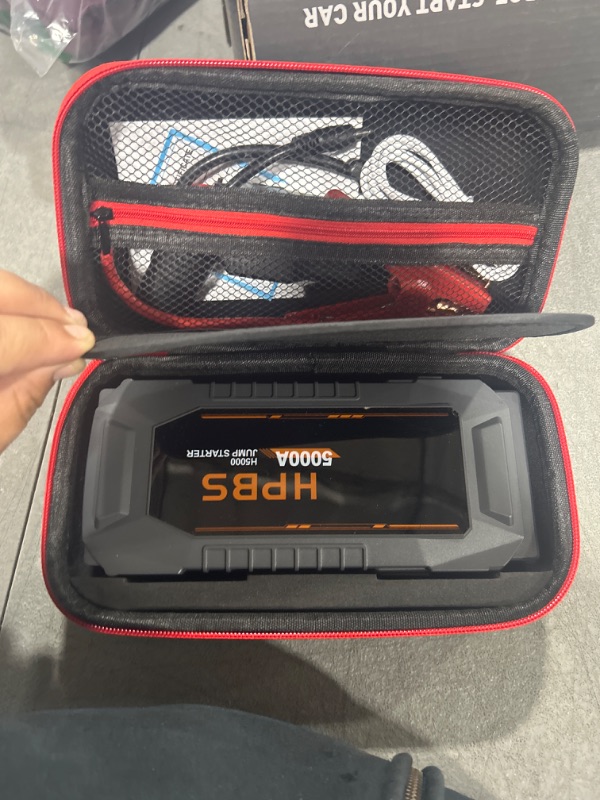 Photo 2 of Car Jump Starter - 5000A Peak Jump Starter Battery Pack for Up to All Gas and 10.0 L Diesel Engines, 12V Portable Battery Jump Starter with 3.0" LCD Display
