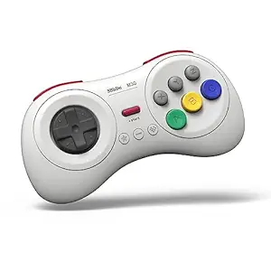 Photo 1 of 8Bitdo M30 Bluetooth Controller for Switch, Windows and Android, 6-Button Layout for SEGA’s Classic Games (White) 