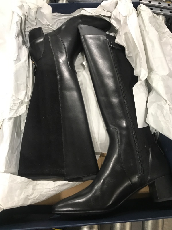 Photo 2 of Cole Haan Women's The Go-to Block Heel Tall Boot 45mm Fashion 9 Black Leather