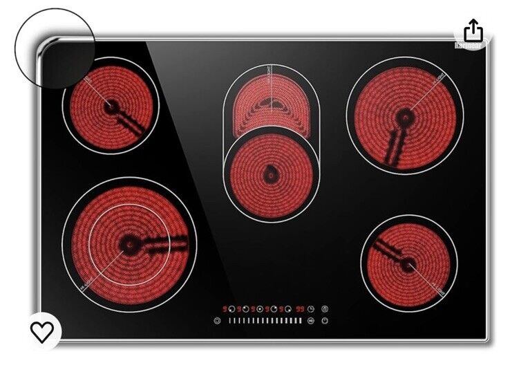 Photo 1 of Karinear KNC-D58454 Electric Ceramic Cooktop 30 Inch 8400w 5 Burners Stove Top
