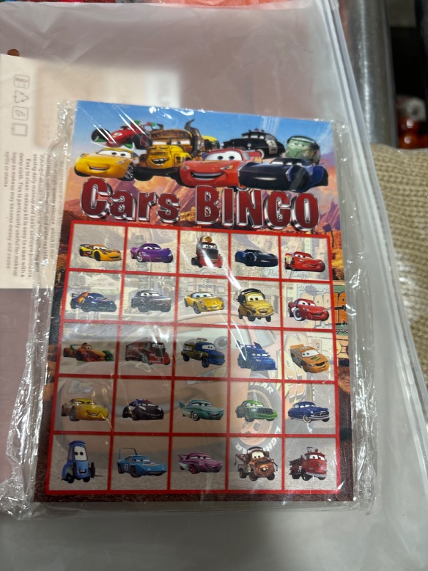 Photo 1 of 24 Pcs Lightning Cars Bingo Game, Lightning Cars Bingo Cards for School Classroom Party Supplies Activity, Lightning Cars Party Favors Gifts for Adults Toddlers