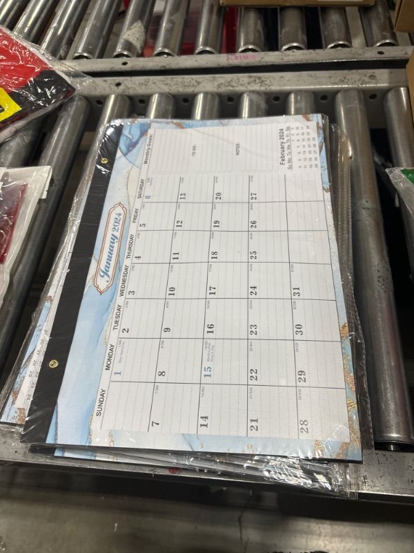 Photo 2 of 2024 Desk Calendar, 17" x 12" 2024-2025 Desk Calendar,18 Months Wall Calendar, Jan. 2024 - Jun. 2025,Thick Paper with Corner Protectors, Large Ruled Blocks, Perfect for Planning and Organizing Ink-17*12