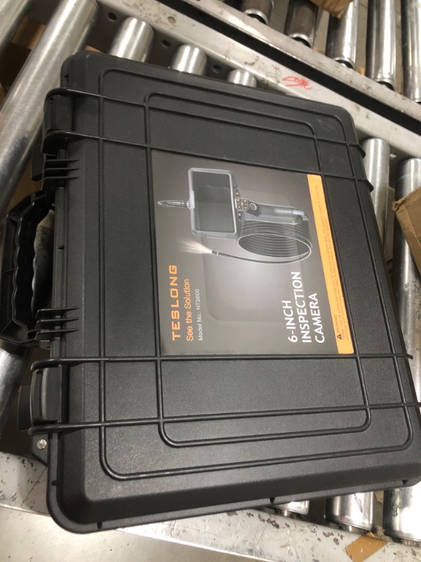 Photo 1 of Inspection Camera, Triple Lens Teslong Borescope with 6" IPS Split Screen, WiFi Endoscope Camera with Light IP67 Waterproof Flexible Cable Scope Camera for Automotive/Home/Wall/Pipe/Car (16.4ft)