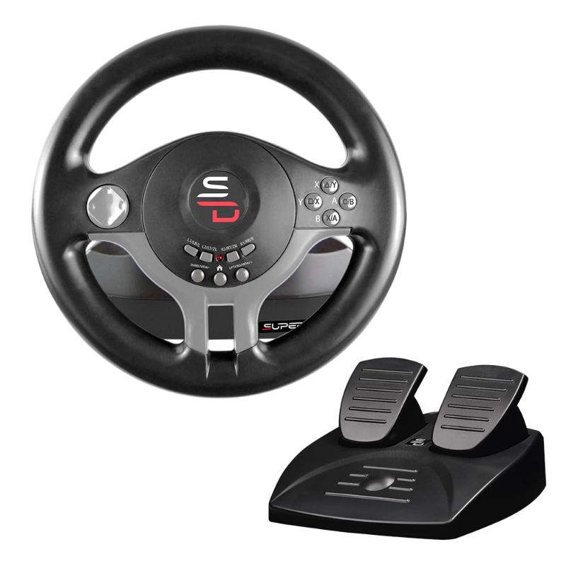 Photo 1 of 
Superdrive - SV250 Racing steering wheel with pedals and gearshift paddles for nintendo Switch - Ps4 - xbox Seie X/S, Xbox One - PC