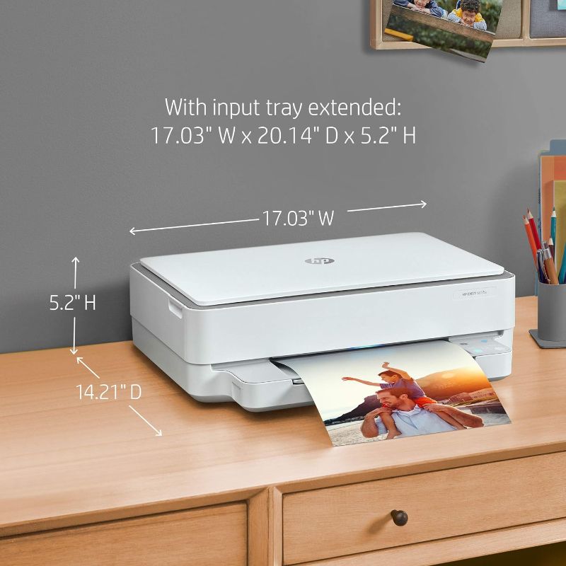 Photo 1 of 
HP ENVY 6055e Wireless Color Inkjet Printer, Print, scan, copy, Easy setup, Mobile printing, Best-for-home, Instant Ink with HP+,white
