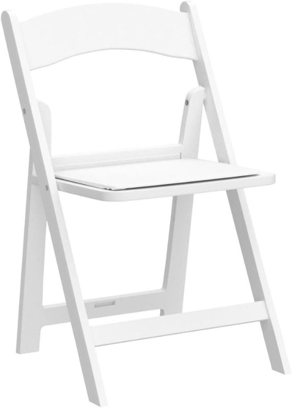 Photo 1 of  Flash Furniture Hercules Series Kids Padded Folding Chair for Children up to 6 Years Old, Children's Event Seats with 264-lb. Static Weight Capacity, White 