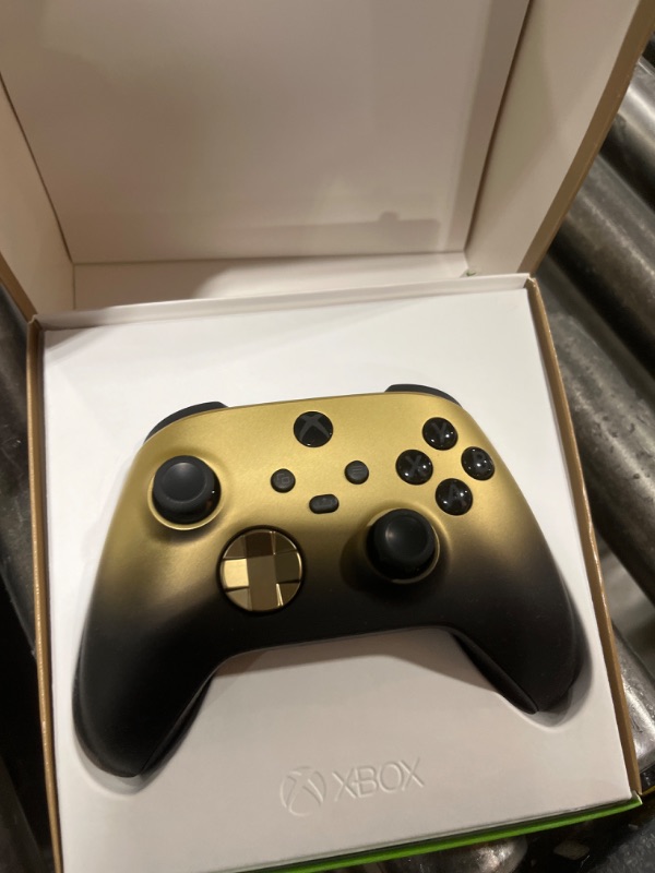 Photo 2 of Xbox Special Edition Wireless Gaming Controller – Gold Shadow – Xbox Series X|S, Xbox One, Windows PC, Android, and iOS Gold Shadow Wireless Controllers