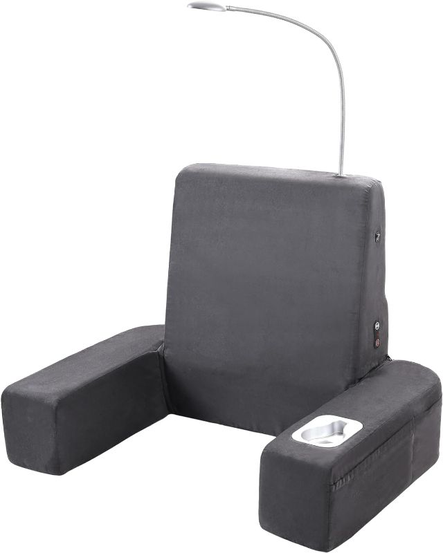 Photo 1 of  Carepeutic Bed Lounger with Heated Comfort Massager, Gray,1 Count (Pack of 1) 