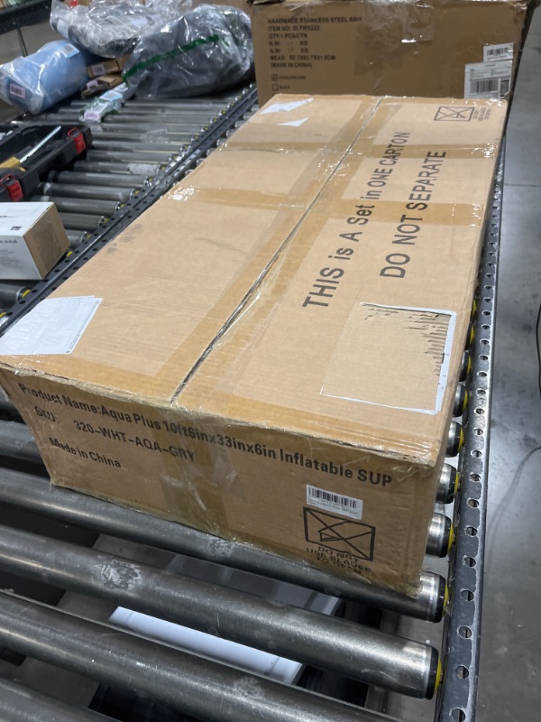 Photo 1 of Aqua Plus 6inches Thick Inflatable SUP for All Skill Levels Stand Up Paddle Board,Paddle,Double Action Pump,ISUP Travel Backpack, Leash,Shoulder Strap,Youth,Adult Inflatable Paddle Board 10'6"x33"x6" Chess