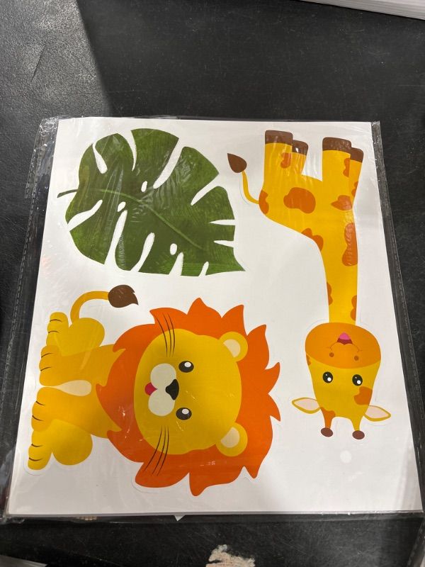 Photo 1 of 32 Safari Jungle Animals Centerpiece Sticks Zoo Animals Cutouts for Baby Shower Birthday Party Table Toppers