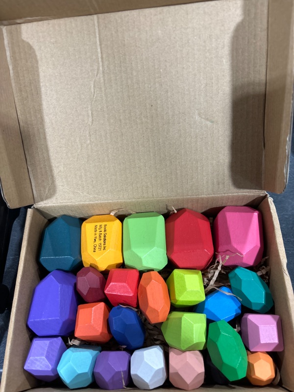 Photo 1 of 24 PCS Creative Wooden Stacking Stones
