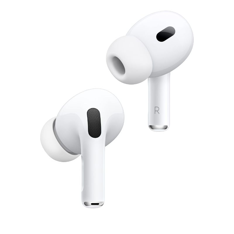 Photo 1 of Apple AirPods Pro (2nd Generation) Wireless Ear Buds with USB-C Charging, Up to 2X More Active Noise Cancelling Bluetooth Headphones, Transparency Mode, Adaptive Audio, Personalized Spatial Audio - SEALED - OPENED FOP PHOTOS - 
