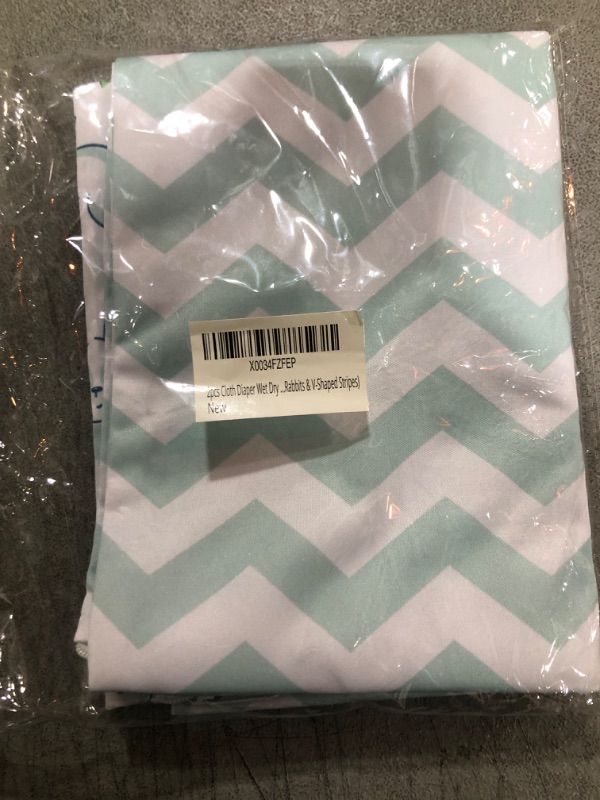 Photo 1 of 2 PCS CLOTH DIAPER WET DRY / STRIPES 