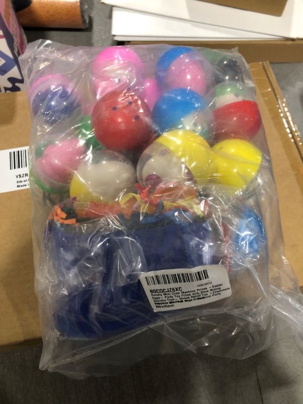 Photo 2 of 36 Pack Mini Claw Machine Prizes -Easter Eggs- Party Toy Filled with Slow Rising Squishy Toys- Stress Relief Toy -Classroom Prizes -Mini Gift Bags- Carnival Party Supplies 36 Pack Easter eggs