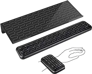 Photo 1 of Ergonomic Keyboard Wrist Rest and Acrylic Keyboard Stand, Memory Foam Wrist Rest for Computer, Mouse Wrist Rest and Keyboard Pad for Gaming, Office, Computer, Home, Pain Relief, Easy Typing, Maze 